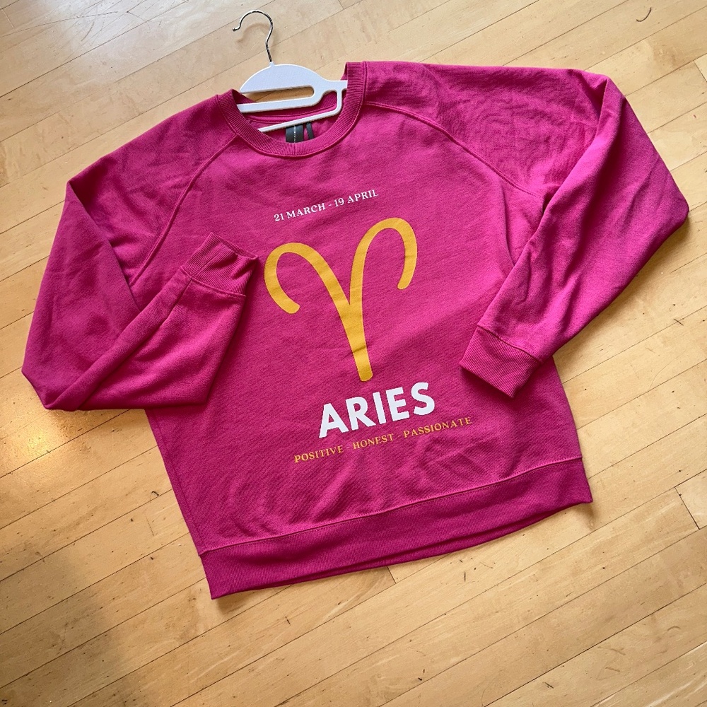 Anthropologie The Zodiac Aries Sweatshirt By Catherine O’Sullivan ,S,CB2420 - Picture 4 of 6